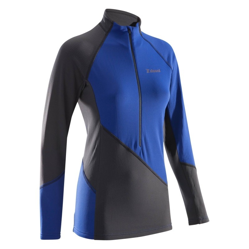 POLAIRE 1/2 ZIP ALPINISME FEMME INDIGO & CARBON