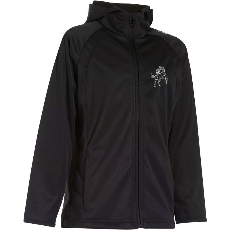 VESTE SOFTSHELL ÉQUITATION ENFANT 500 NOIR