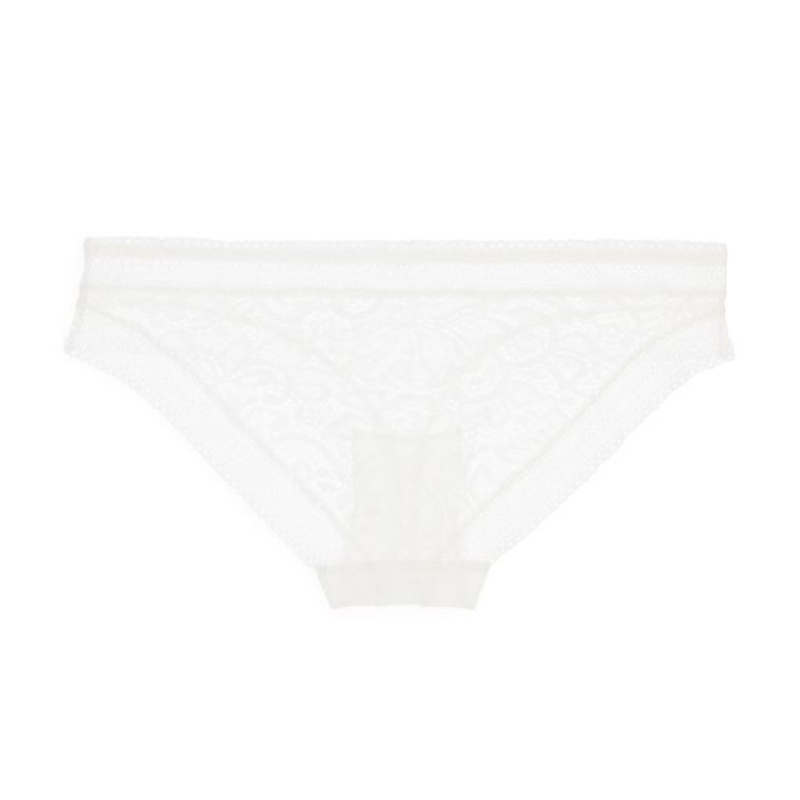 Culotte élastique bicolore en dentelle