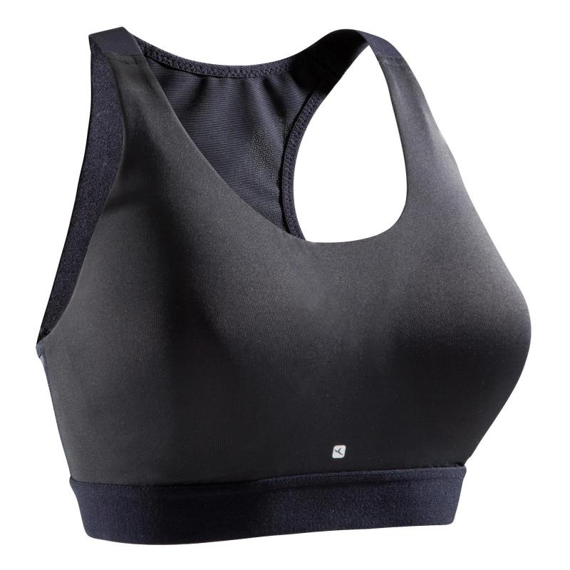 BRASSIÈRE BONNETS PROFONDS CARDIO FITNESS FEMME NOIRE