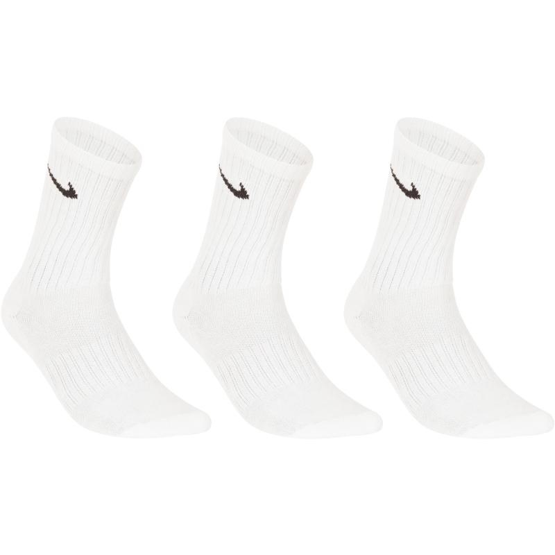 CHAUSSETTES DE SPORT DE RAQUETTES NIKE HAUTES BLANCHES LOT DE 3. NIKE