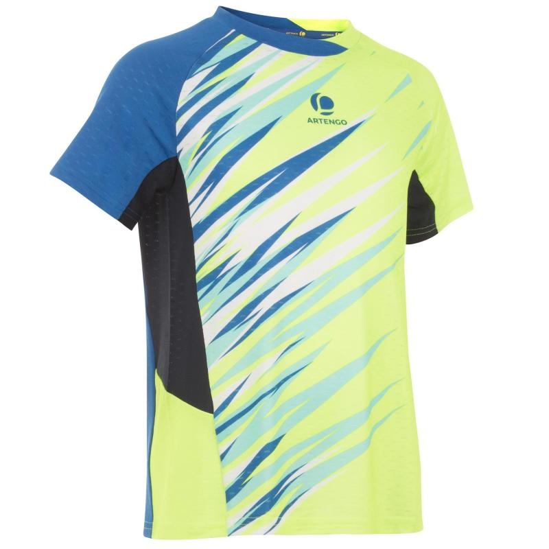T SHIRT 860 JUNIOR DRY JAUNE BADMINTON