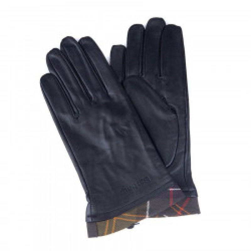 GANTS EN CUIR TRIMMED NOIR BARBOUR