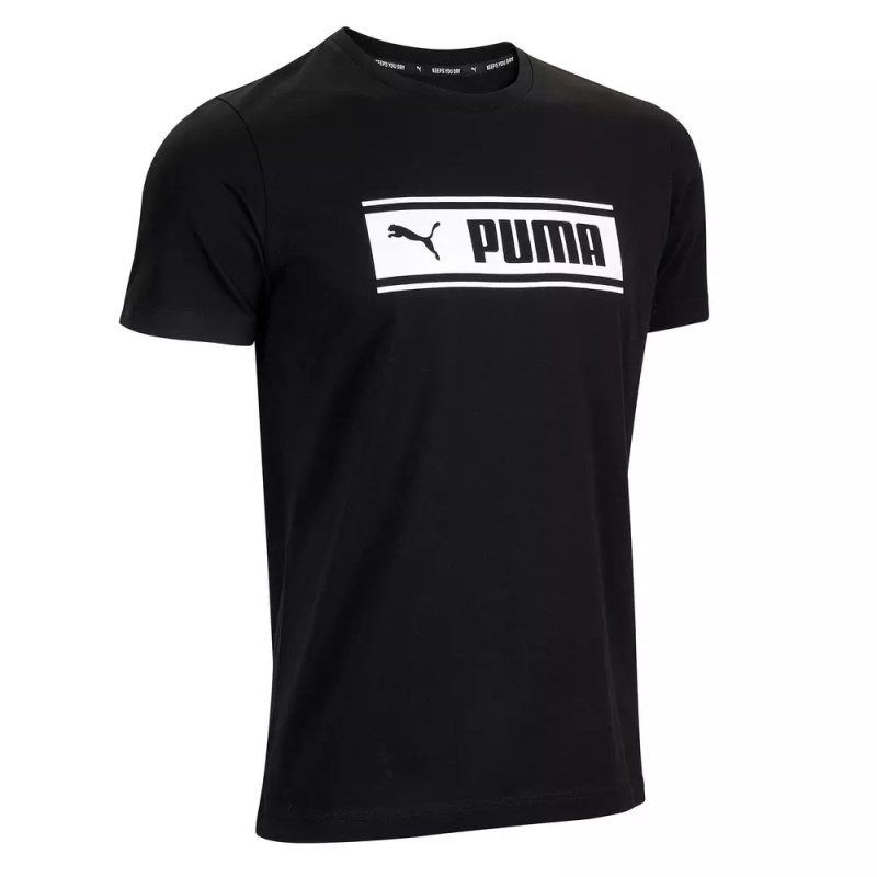 T-SHIRT PUMA HOMME NOIR IMPRIMÉ