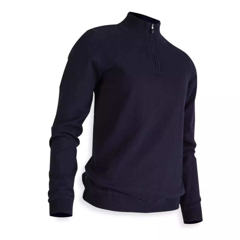 PULL COUPE VENT DE GOLF FEMME TEMPS TEMPERE BLEU MARINE