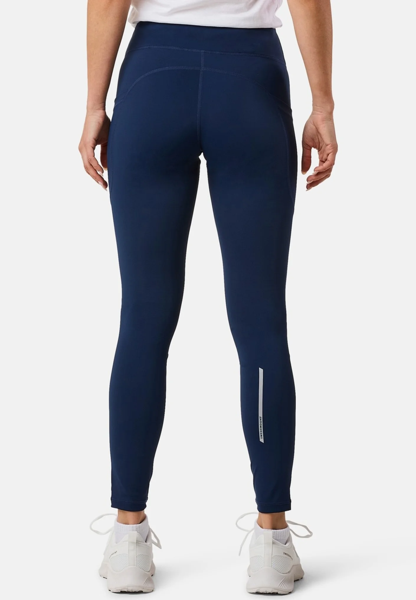 COLLANT RUNNING FEMME LEGER ET RESPIRANT ARE NOIR BLEU - Image 2