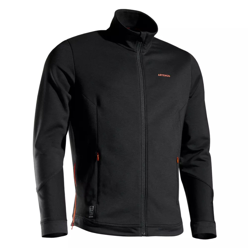 VESTE DE TENNIS HOMME TJA 900 NOIR