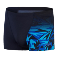 BOXER DE BAIN NATATION HOMME - LONG - BLEU / JAUNE