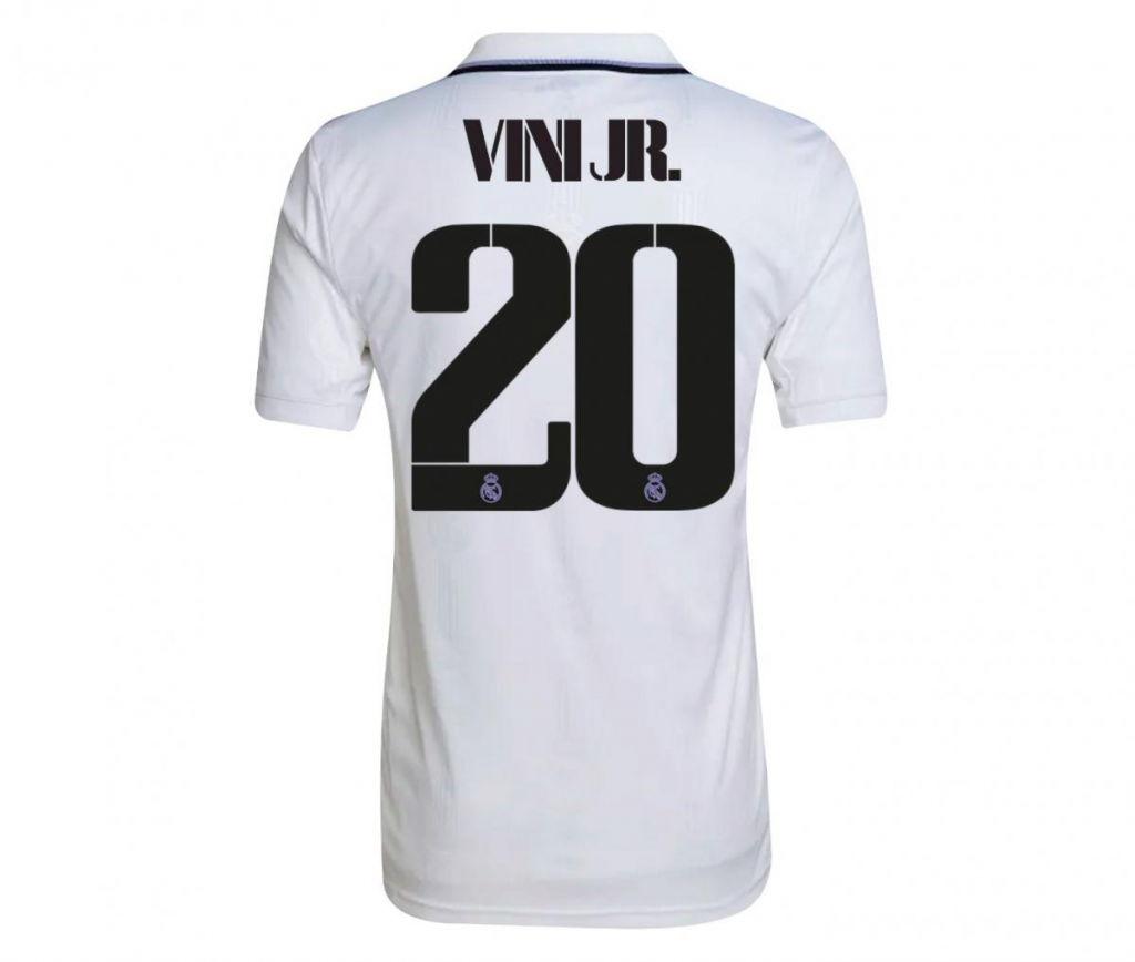 Maillot Authentique Real Madrid Domicile Vinicius Jr 2022/2023 Blanc ...