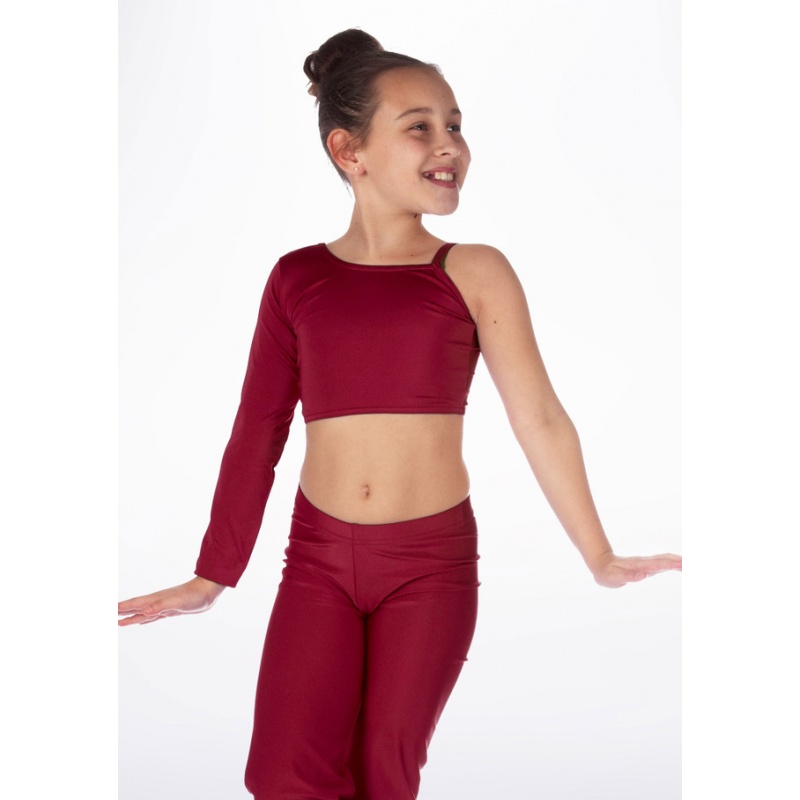 Haut de danse brillant pour filles Alegra Echo