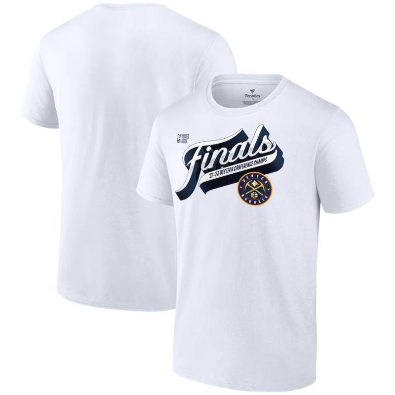 Denver Nuggets Fanatics Branded Conference Champions Locker Room Baseline T-shirt graphique - Homme
