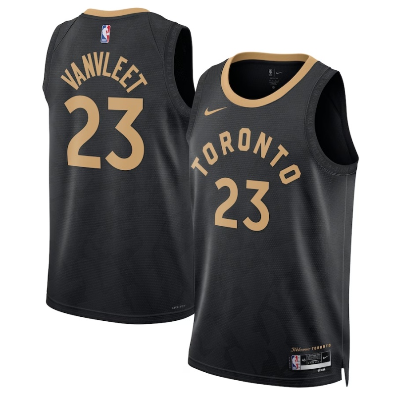 Toronto Raptors Nike City Edition Swingman Maillot 22 - Noir - Fred VanVleet - Unisexe