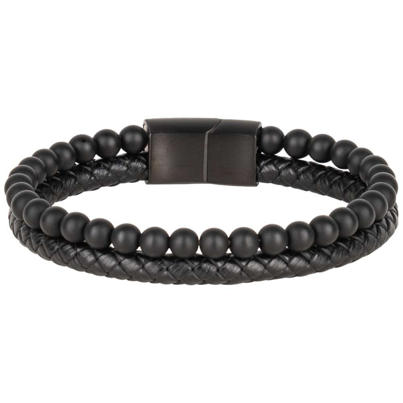 Arthur" Hommes Bracelet noir