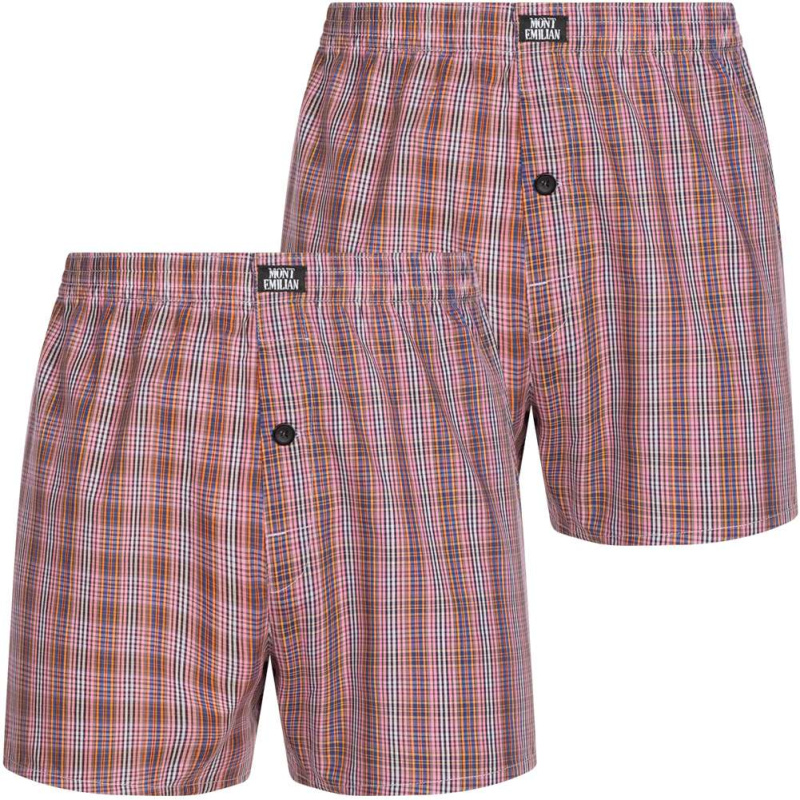 "Nantes" Hommes américain Boxer-short Lot de 2 rouge
