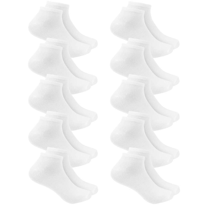 Socquettes 10 paires blanc