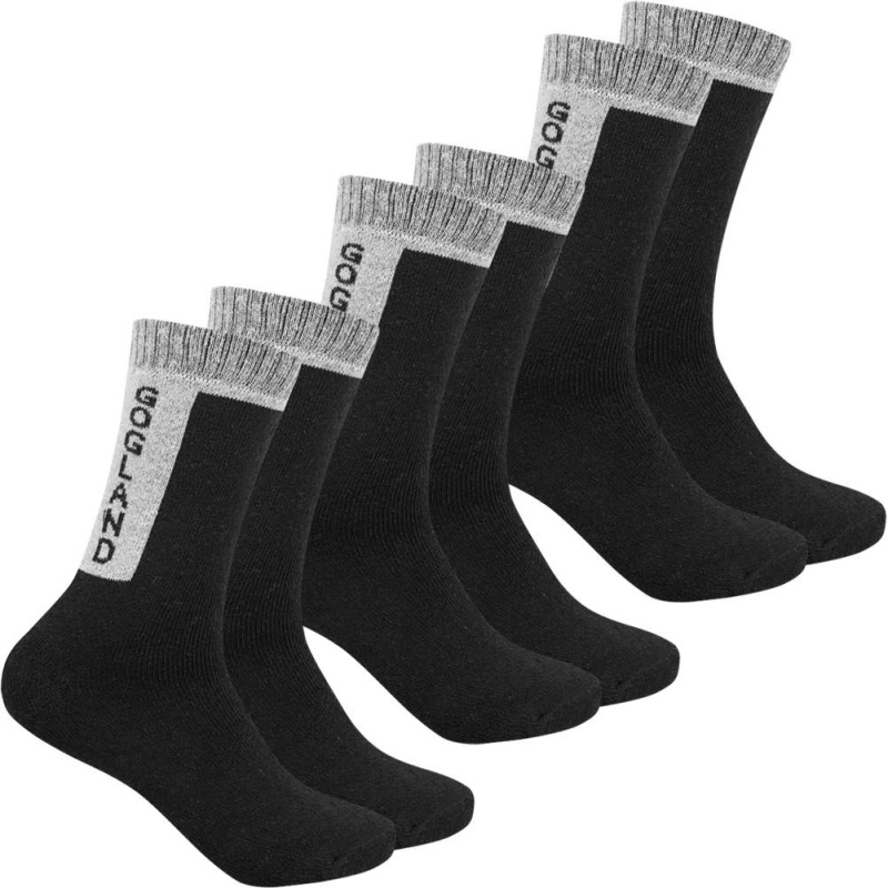 "Trekking" Extérieur Chaussettes 3 paires noir