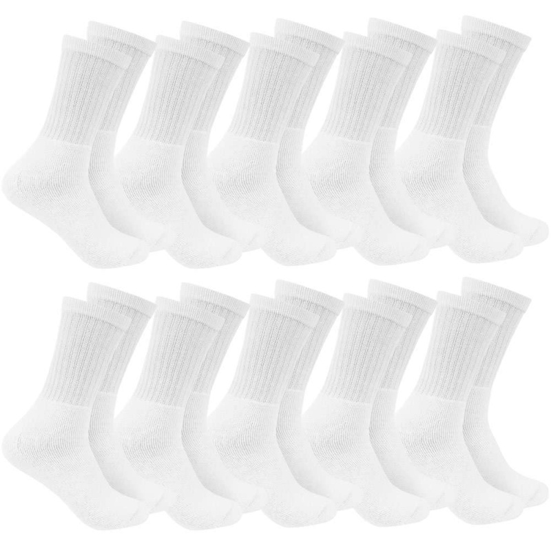 Chaussettes de sport 10 paires blanc