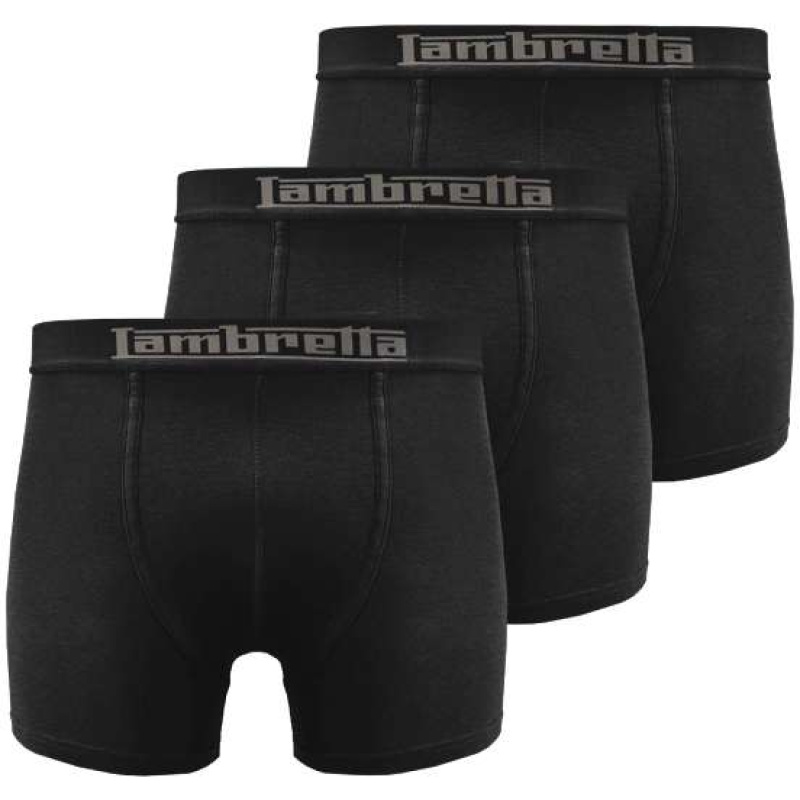 Retro Hommes Boxer-short Lot de 3 SS0706-NOIR