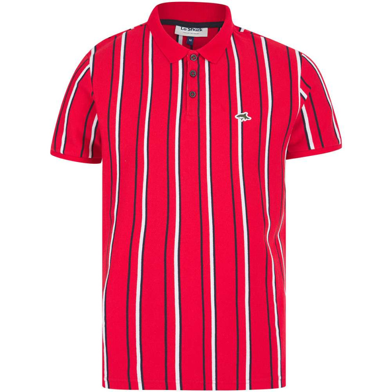 Sandford Hommes Polo 5X17858DW-Chinois-Rouge