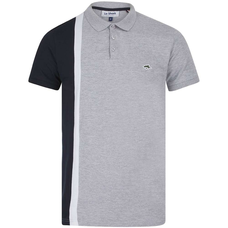 Rowan Hommes Polo 5X17839DW-Gris Clair-Marne