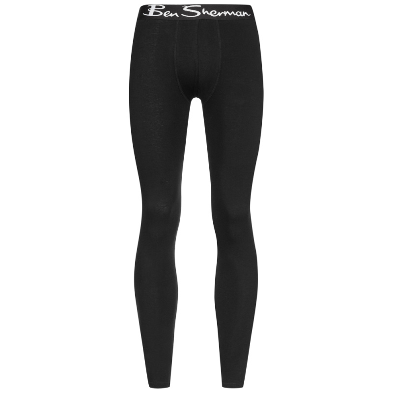 Long John Hommes Caleçon Long U5-1360-BS-NOIR