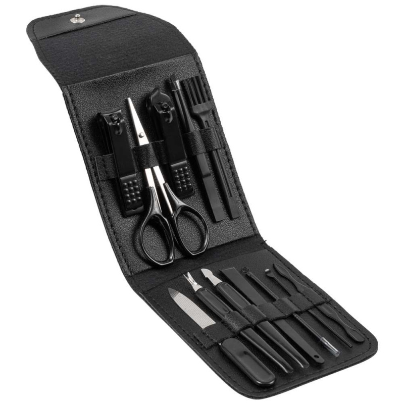 "Monza" Manucure Ensemble 13 pcs noir